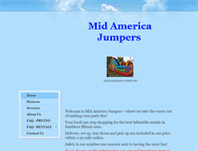 Tablet Screenshot of midamericajumpers.com